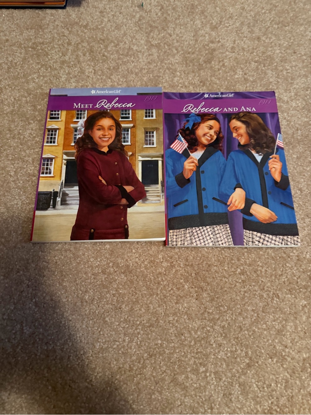 Lot of 2 American Girl paperback books Rebecca #1 & #2